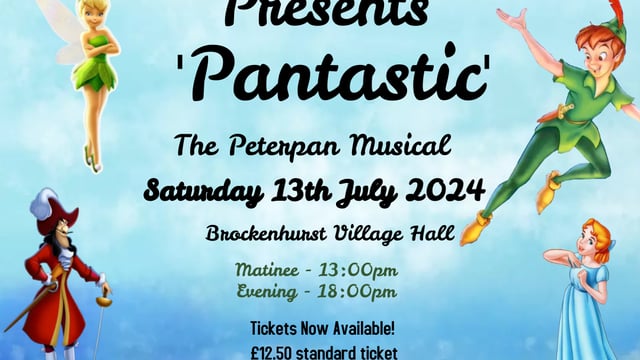 NJ Dance Presents, 'Pantastic' A Peter Pan Musical - NJ Dance, New Forest