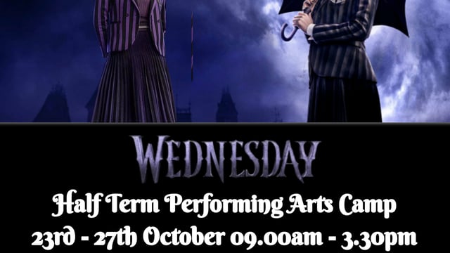 Wednesday Addams KASA October Half Term Performing Arts Camp - The KAS Academy