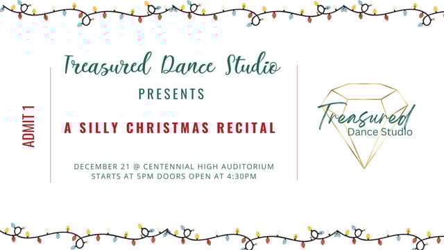 A Silly Christmas Recital - Treasured Dance Studio