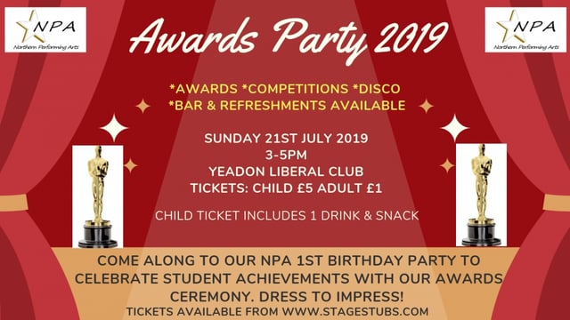 NPA Awards Party - Northern Performing Arts