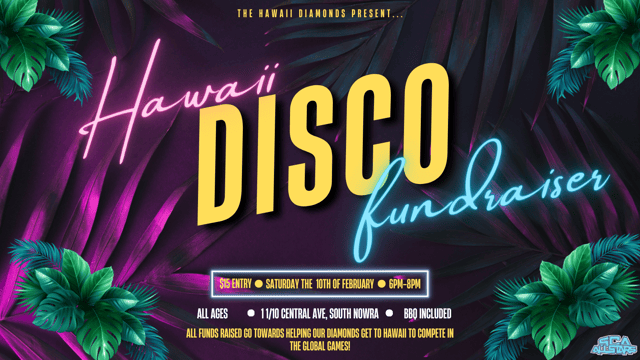 HAWAII DISCO FUNDRAISER - SCA FUNDRAISING