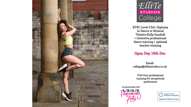 ElliTe Studios College Open Day - Monday 19th Dec - ElliTe Studios Ltd