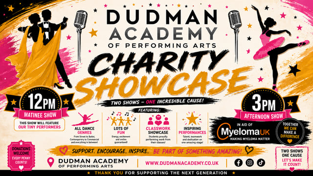 Dudman Academy Charity Event for Myloma UK - Dudman Academy of Performing Arts