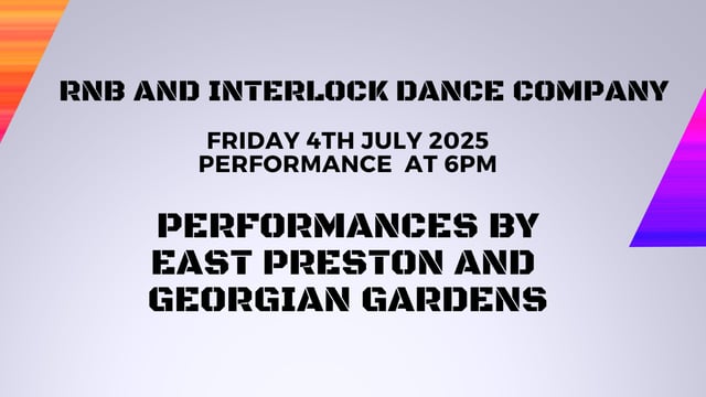 Interlock Dance Company - East Preston and Georgian Gardens - Interlock dance company