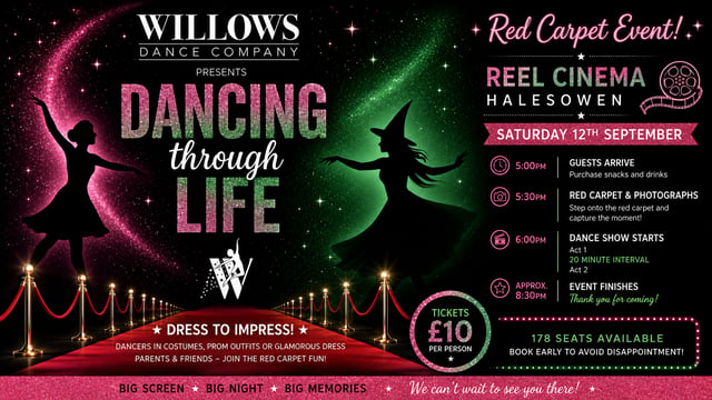 🩷 Dancing Through Life 💚 Red Carpet Cinema Event ❤️ - Willows Dance Company