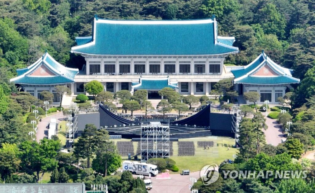 보안 강화된 청와대 풍경