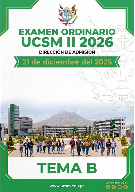 II Examen General UCSM 2026