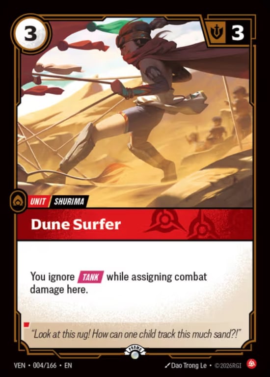 Dune Surfer, Riftbound card VEN-004-P