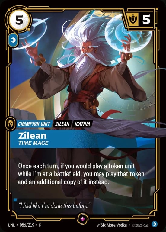 Zilean, Time Mage, Riftbound card UNL-086-p