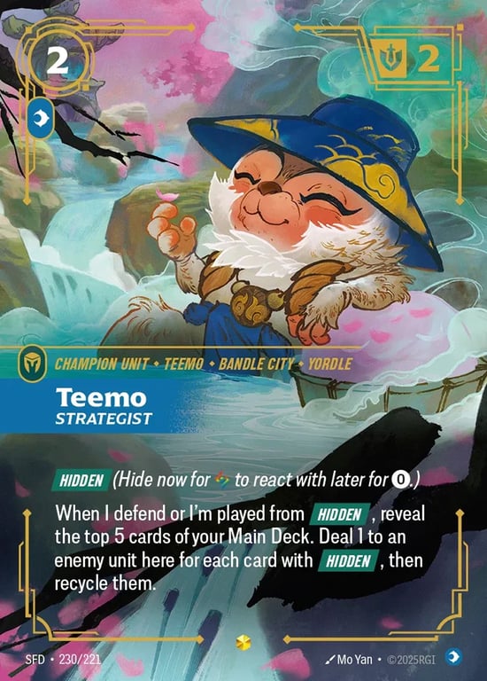 Teemo, Strategist, Riftbound card SFD-230
