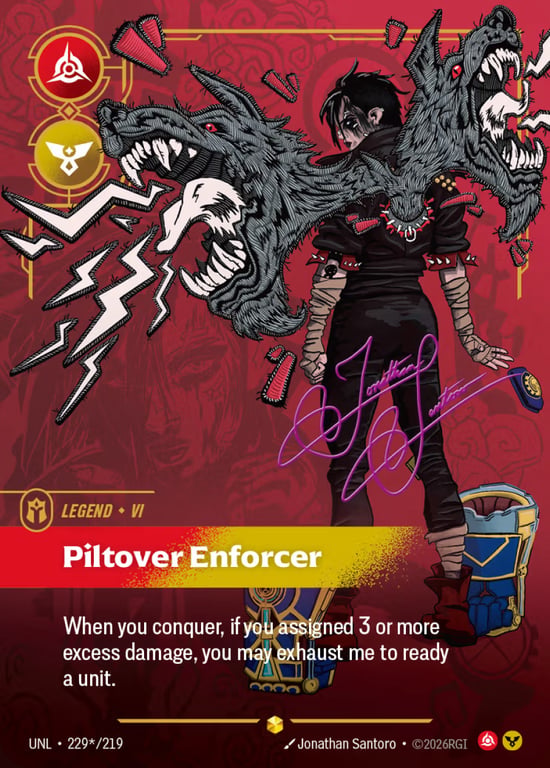 Vi, Piltover Enforcer, Riftbound card UNL-229*