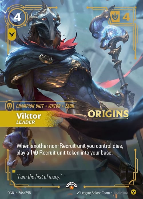 Viktor, Leader, Riftbound card OGN-246p
