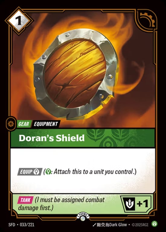Doran's Shield, Riftbound card SFD-033-p