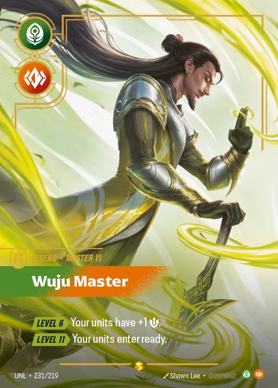 Master Yi, Wuju Master, Riftbound card UNL-231