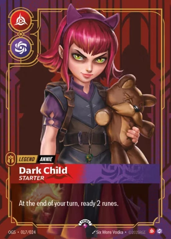 Annie, Dark Child, Riftbound card OGS-017-p