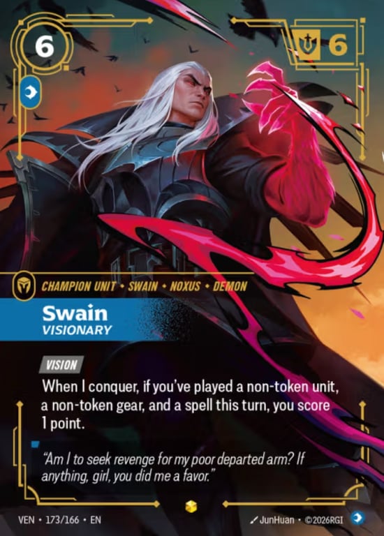 Swain, Visionary, Riftbound card VEN-173