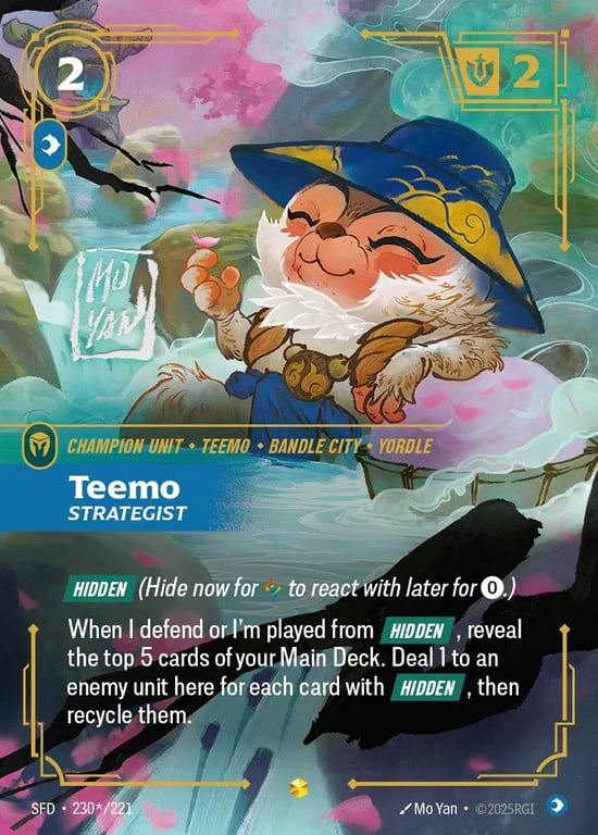 Teemo, Strategist, Riftbound card SFD-230*