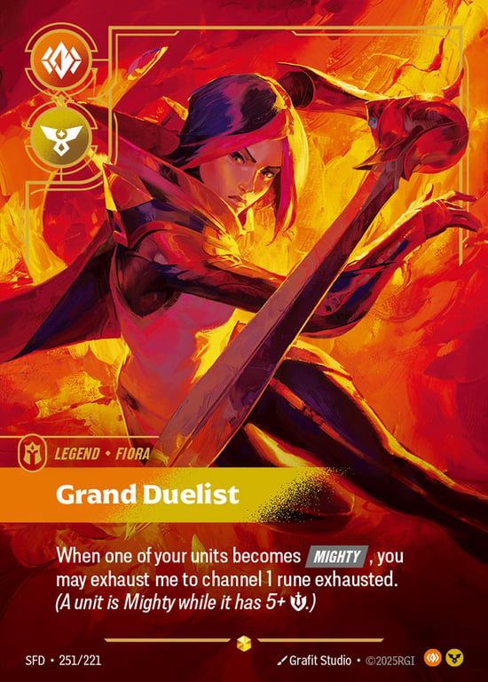 Fiora, Grand Duelist, Riftbound card SFD-251