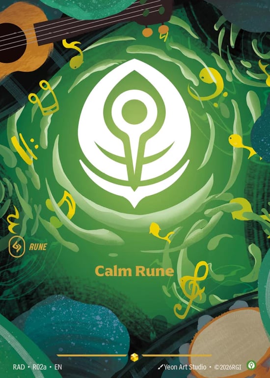 Calm Rune, Riftbound card RAD-R02a