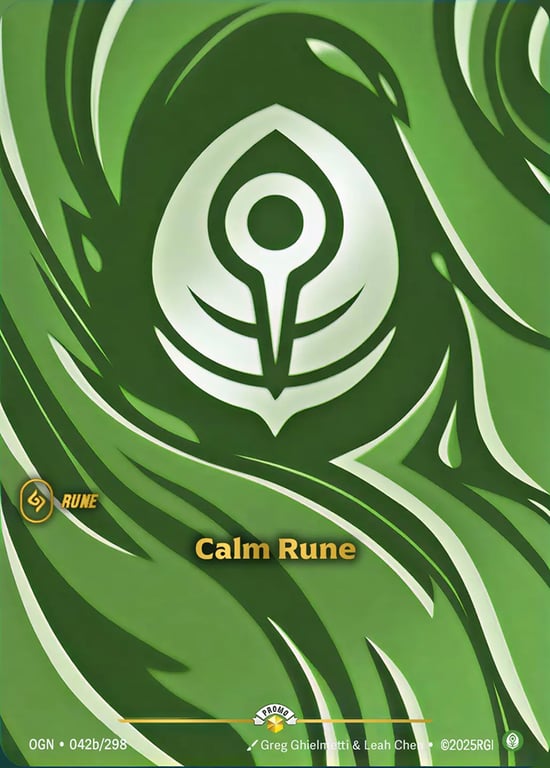 Calm Rune, Riftbound card OGN-042b