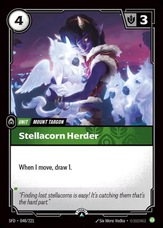 Stellacorn Herder, Riftbound card SFD-048-p