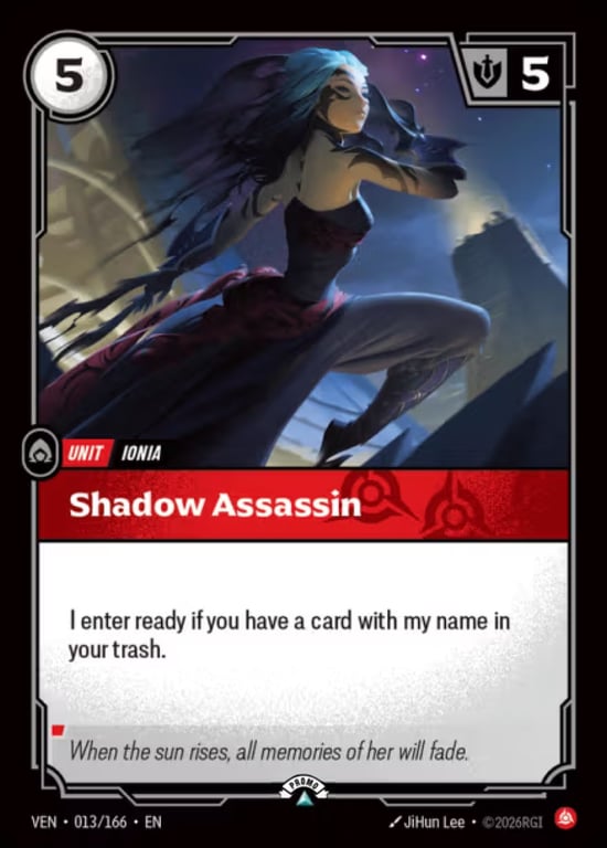 Shadow Assassin, Riftbound card VEN-013-P
