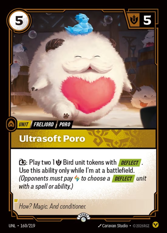Ultrasoft Poro, Riftbound card UNL-160-p