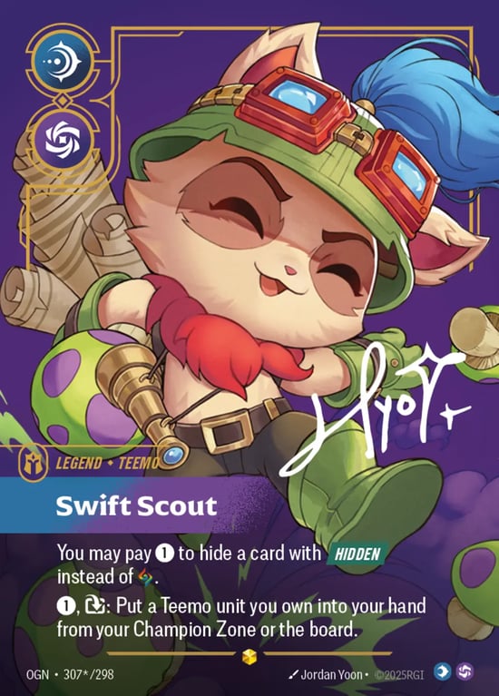 Teemo, Swift Scout, Riftbound card OGN-307*