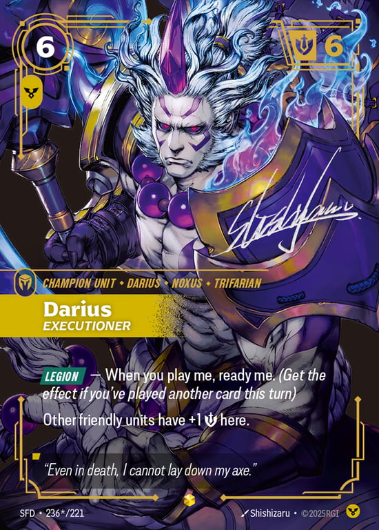 Darius, Executioner, Riftbound card SFD-236*