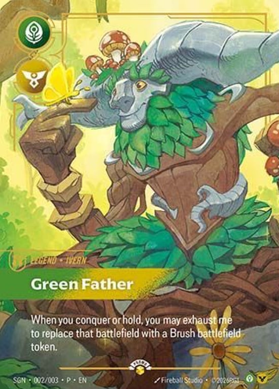 Ivern, Green Father, Riftbound card SGN-002-P