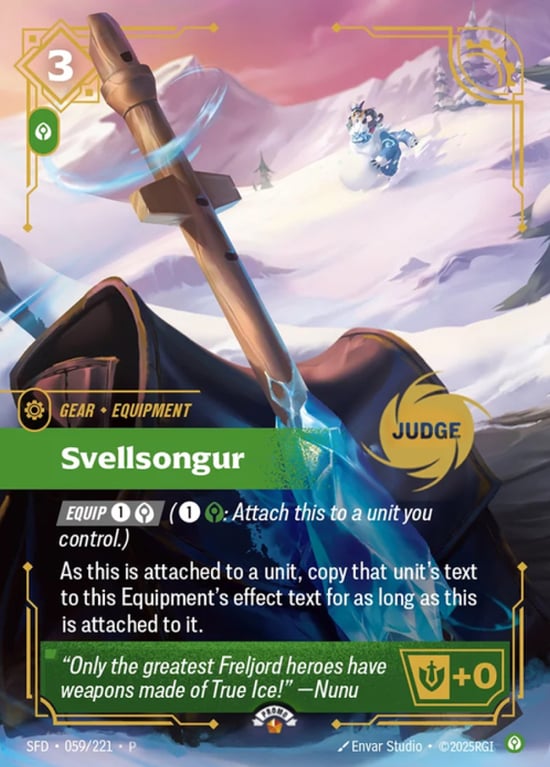 Svellsongur, Riftbound card SFD-059-P