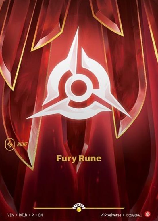Fury Rune, Riftbound card VEN-R01b-P