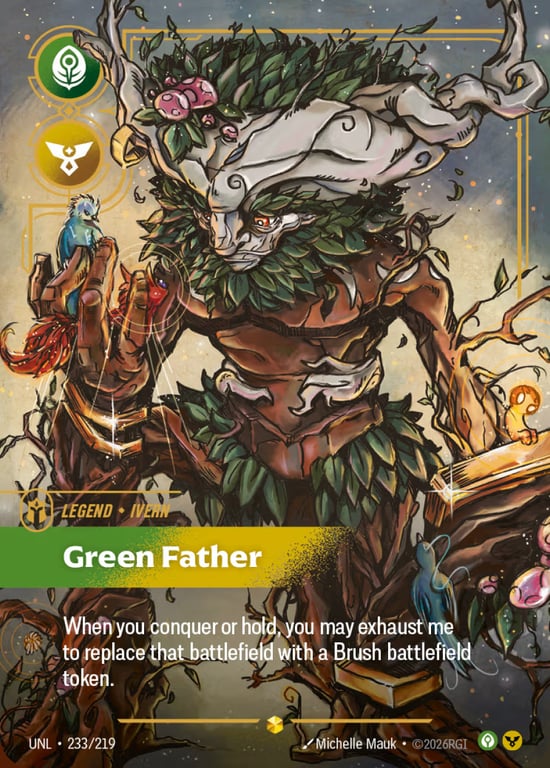 Ivern, Green Father, Riftbound card UNL-233