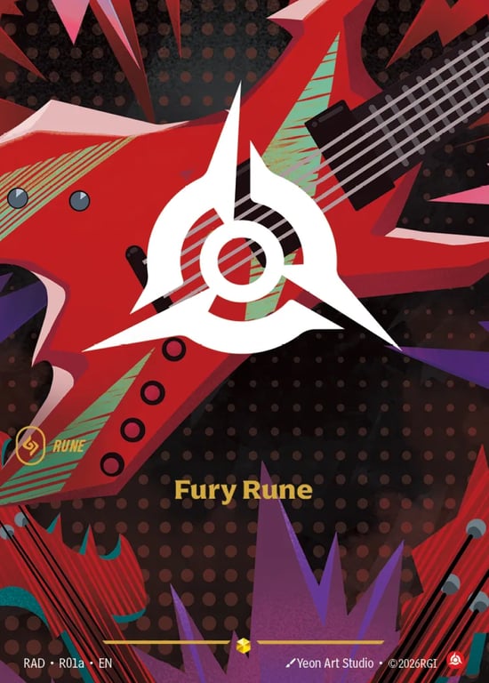 Fury Rune, Riftbound card RAD-R01a