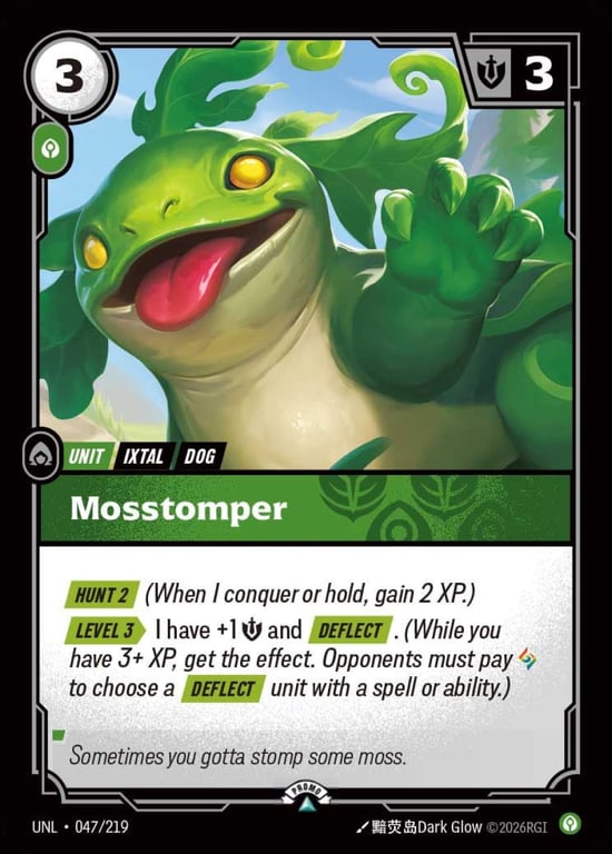 Mosstomper, Riftbound card UNL-047-p