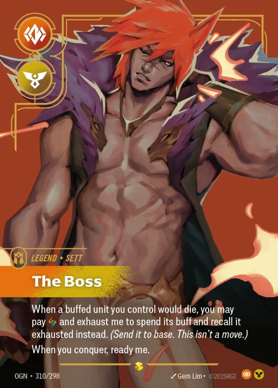 Sett, The Boss, Riftbound card OGN-310