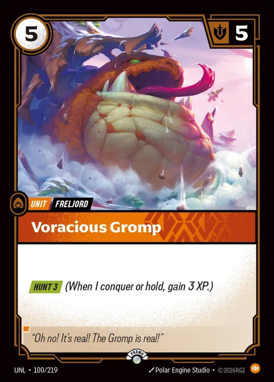 Voracious Gromp, Riftbound card UNL-100-p