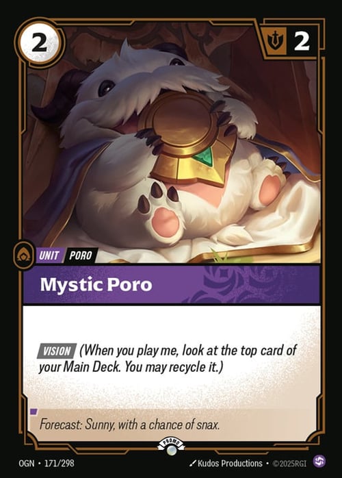 Mystic Poro, Riftbound card OGN-171-p