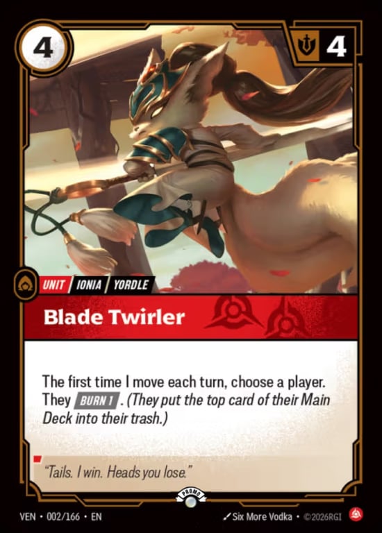 Blade Twirler, Riftbound card VEN-002-P