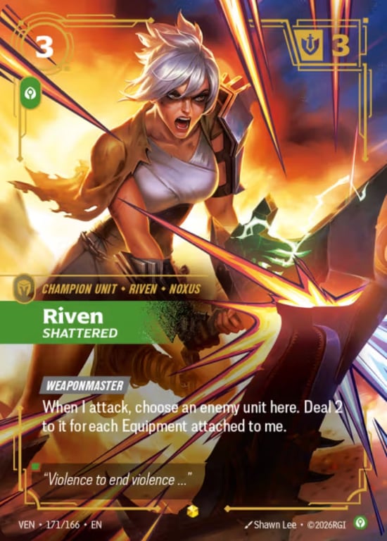 Riven, Shattered, Riftbound card VEN-171