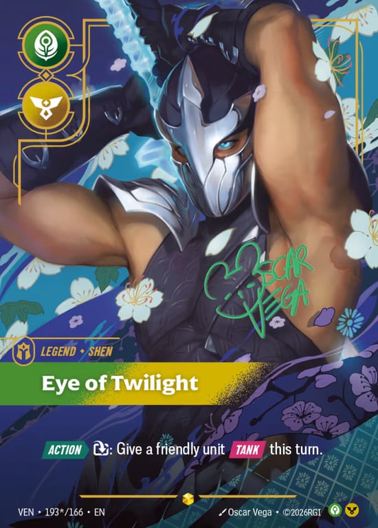 Shen, Eye of Twilight, Riftbound card VEN-193*