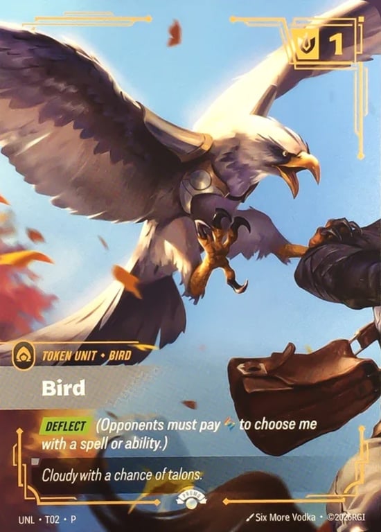 Bird, Riftbound card UNL-T02-P