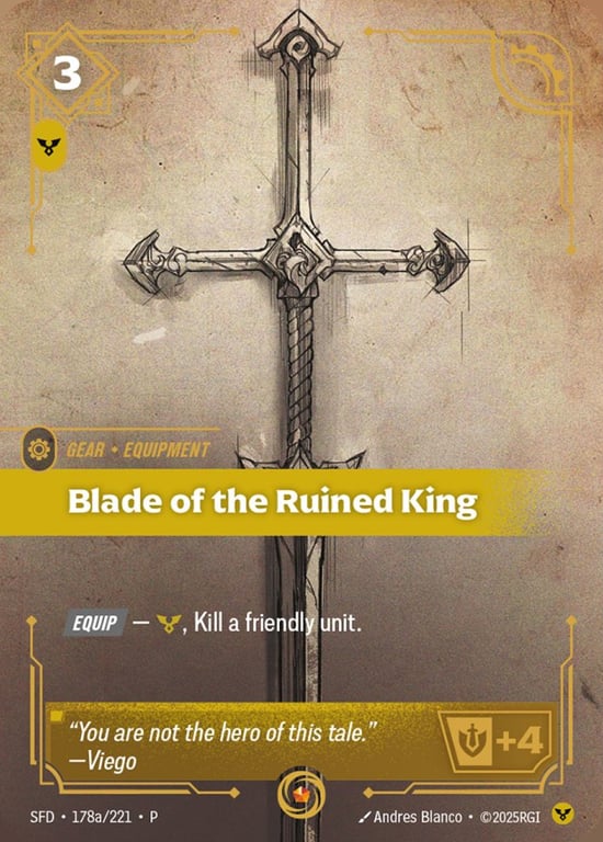 Blade of the Ruined King, Riftbound card SFD-178a