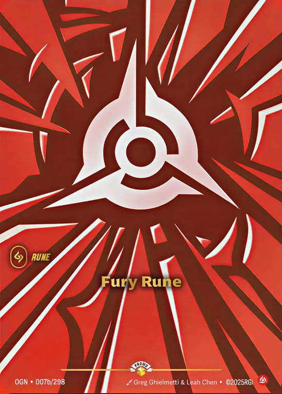 Fury Rune, Riftbound card OGN-007b