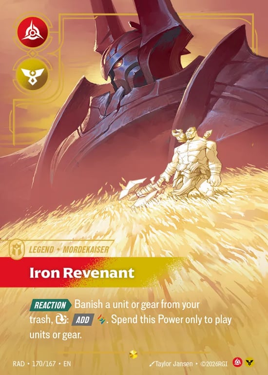 Mordekaiser, Iron Revenant, Riftbound card RAD-170