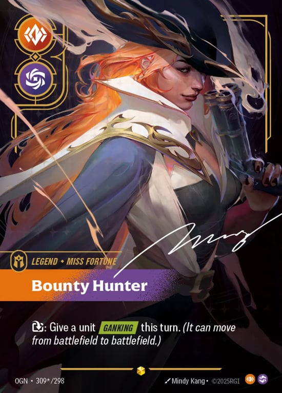 Miss Fortune, Bounty Hunter, Riftbound card OGN-309*