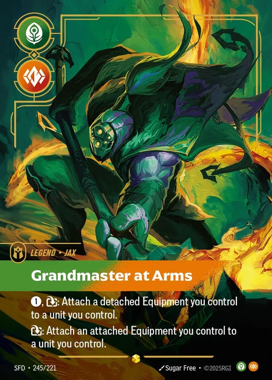 Jax, Grandmaster at Arms, Riftbound card SFD-245