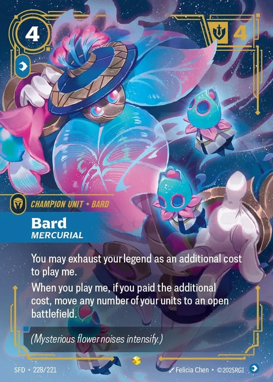 Bard, Mercurial, Riftbound card SFD-228