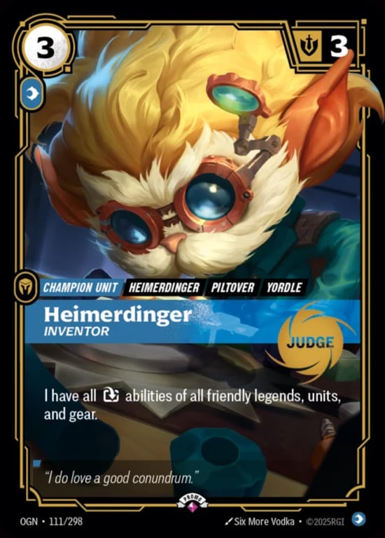Heimerdinger, Inventor, Riftbound card OGN-111-P