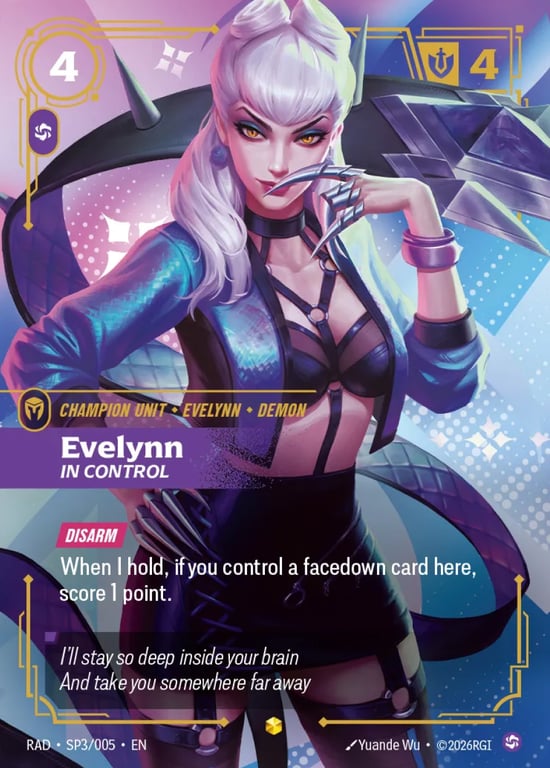 Evelynn, In Control, Riftbound card RAD-SP3
